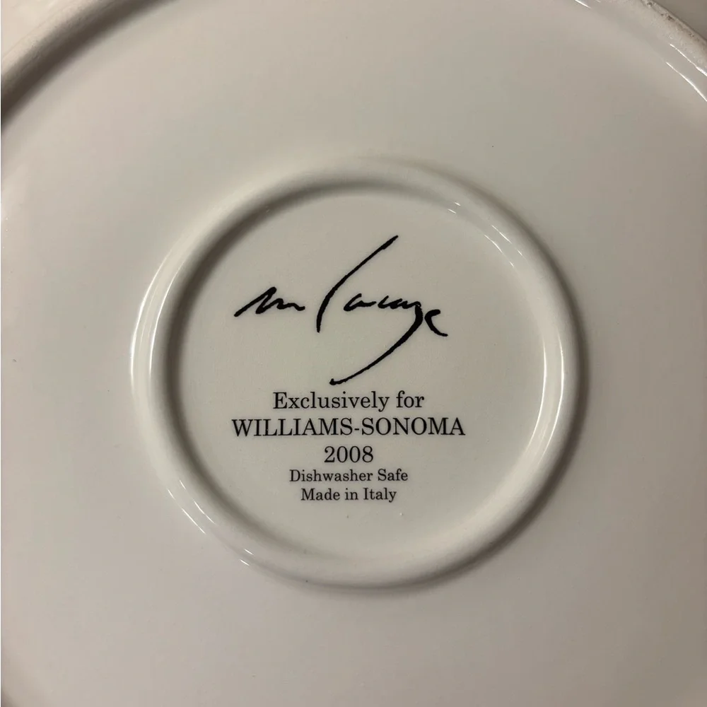 VTG Williams Sonoma Rooster Francais Colorful Rooster Decorative‎ Dessert Plates